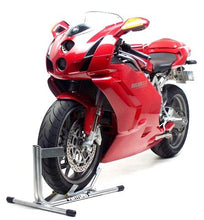 Load image into Gallery viewer, VENTURA Bike stands can be used on a bike lift, trailer, or ute to keep the bike stable. An essential motorcycle accessory if you need to transport your motorbike